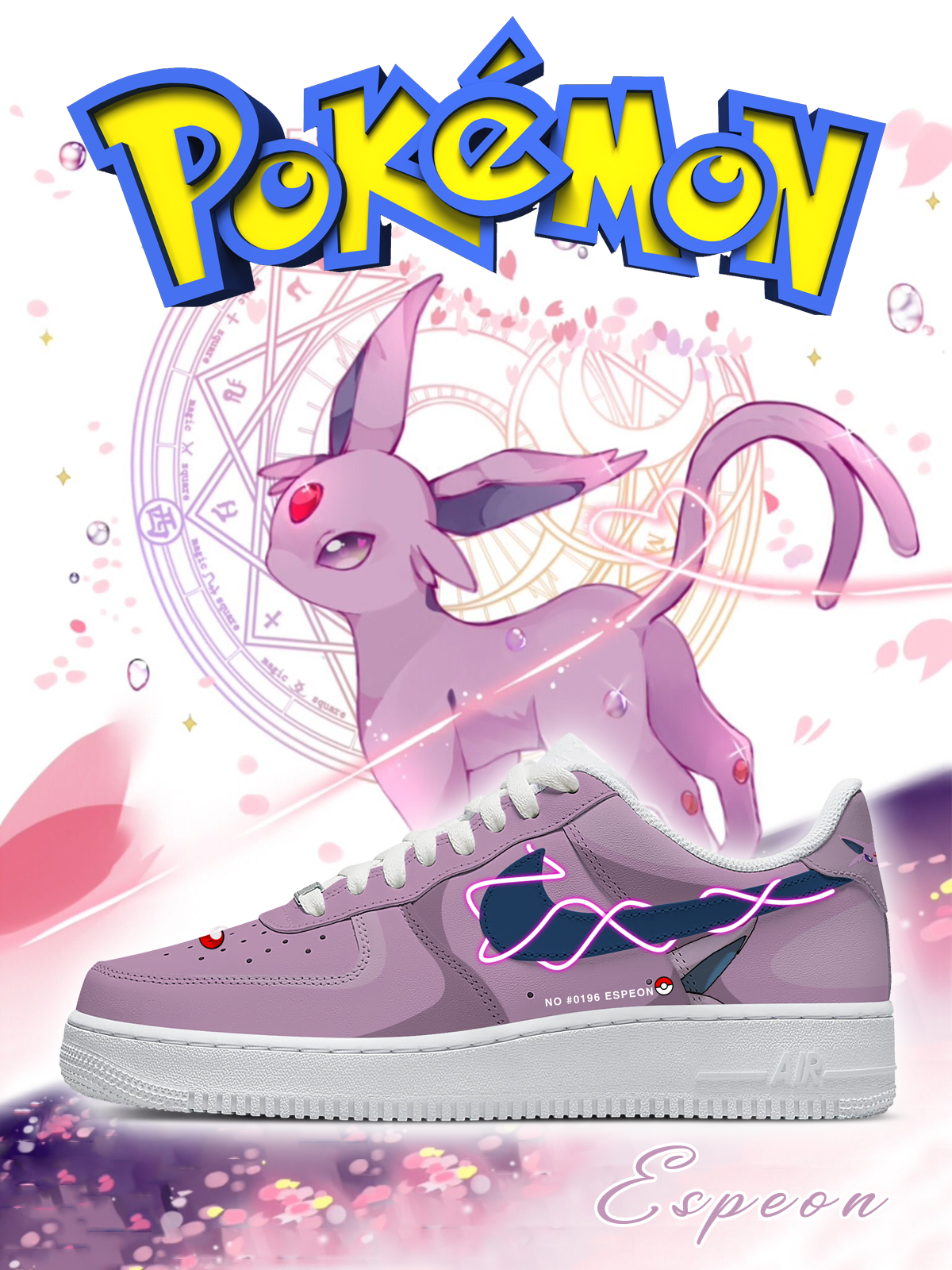 Nr. 0196 Espeon Custom Sneakers