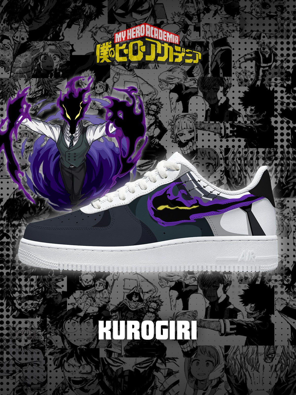 Kurogiri Custom Sneakers