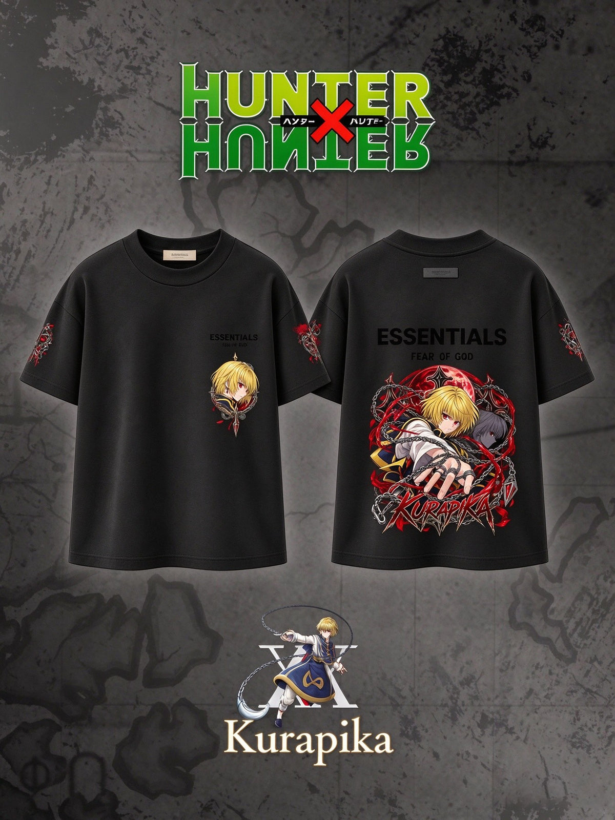Kurapika V.1 Custom Ess. T-Shirt