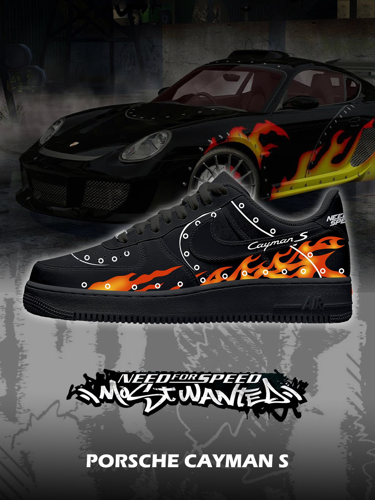 P. Cayman S V.1 Custom Air-Style Sneakers