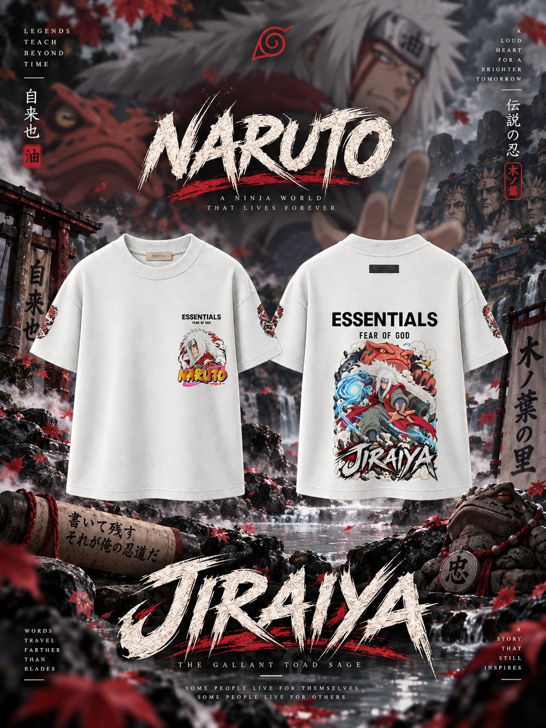 Jiraiya V.1 Custom Ess. T-Shirt