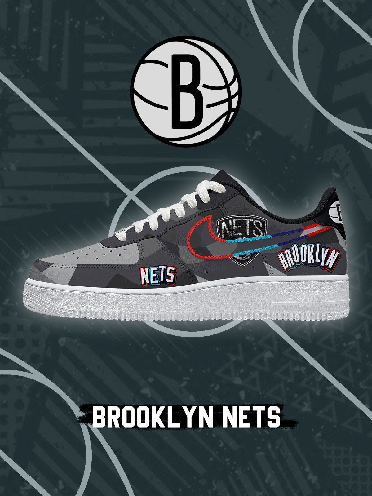 Brooklyn Basketball V.2 Custom Air-Style Sneakers