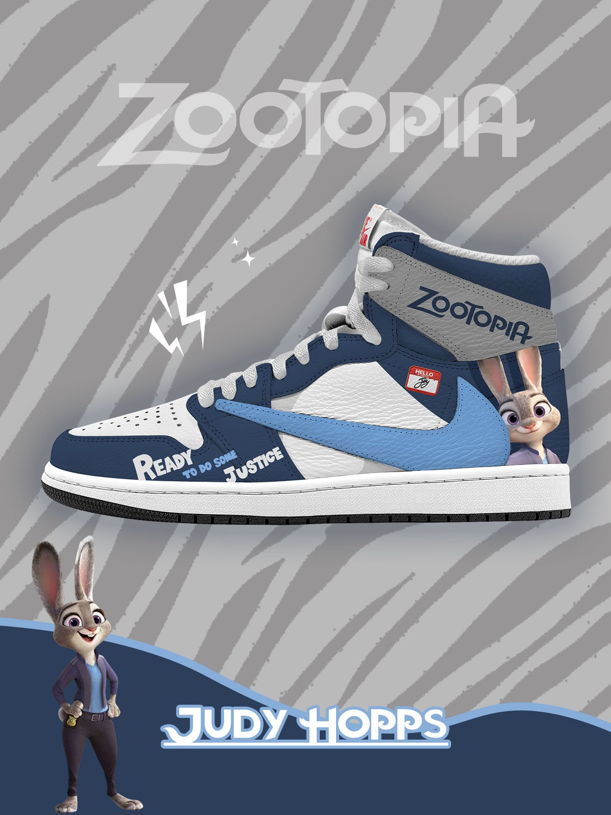 Judy Hopps V.1 Custom TS High Sneakers