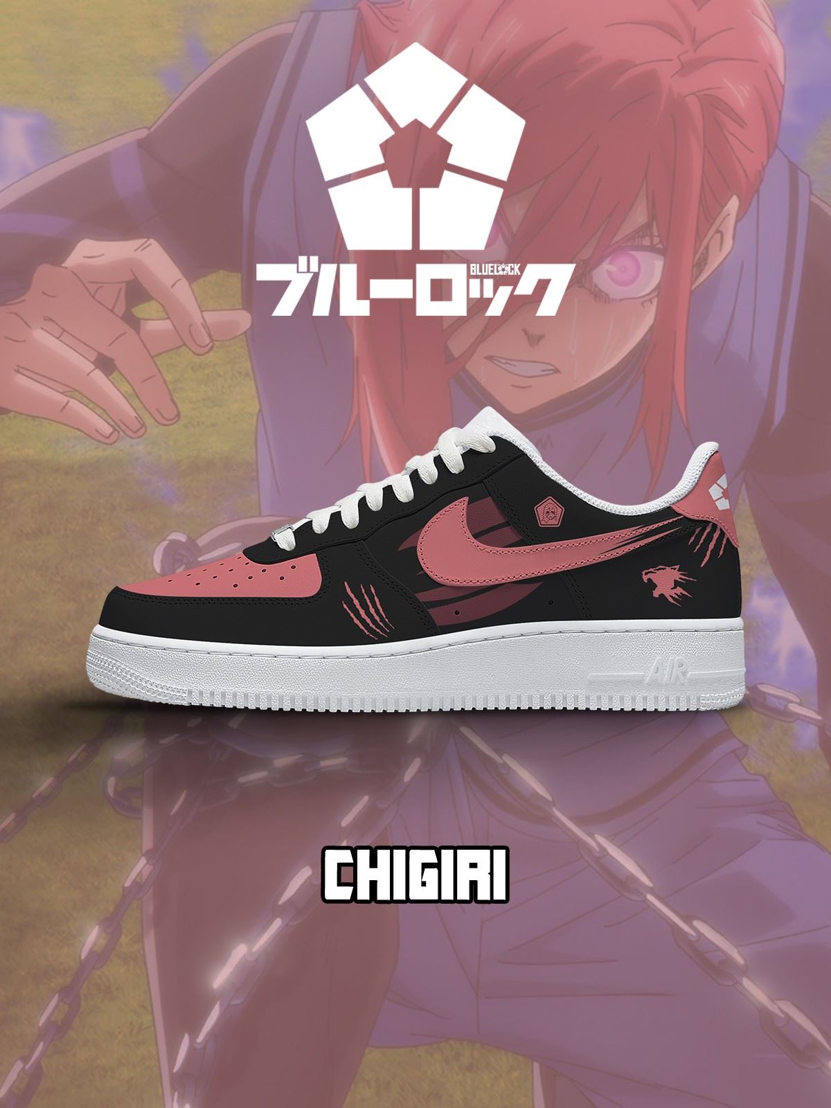 Hyoma Chigiri Nr. 1 Custom Sneakers