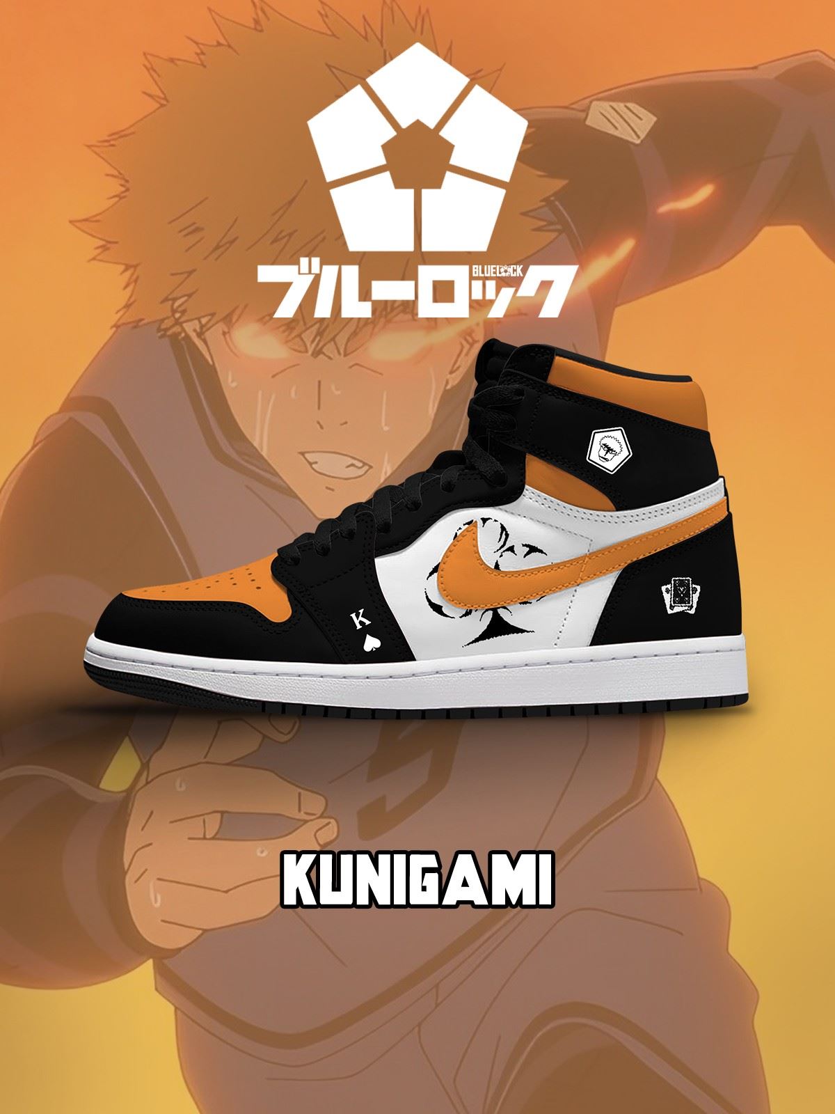 Rensuke Kunigami Nr. 1 Custom High-Top Sneakers