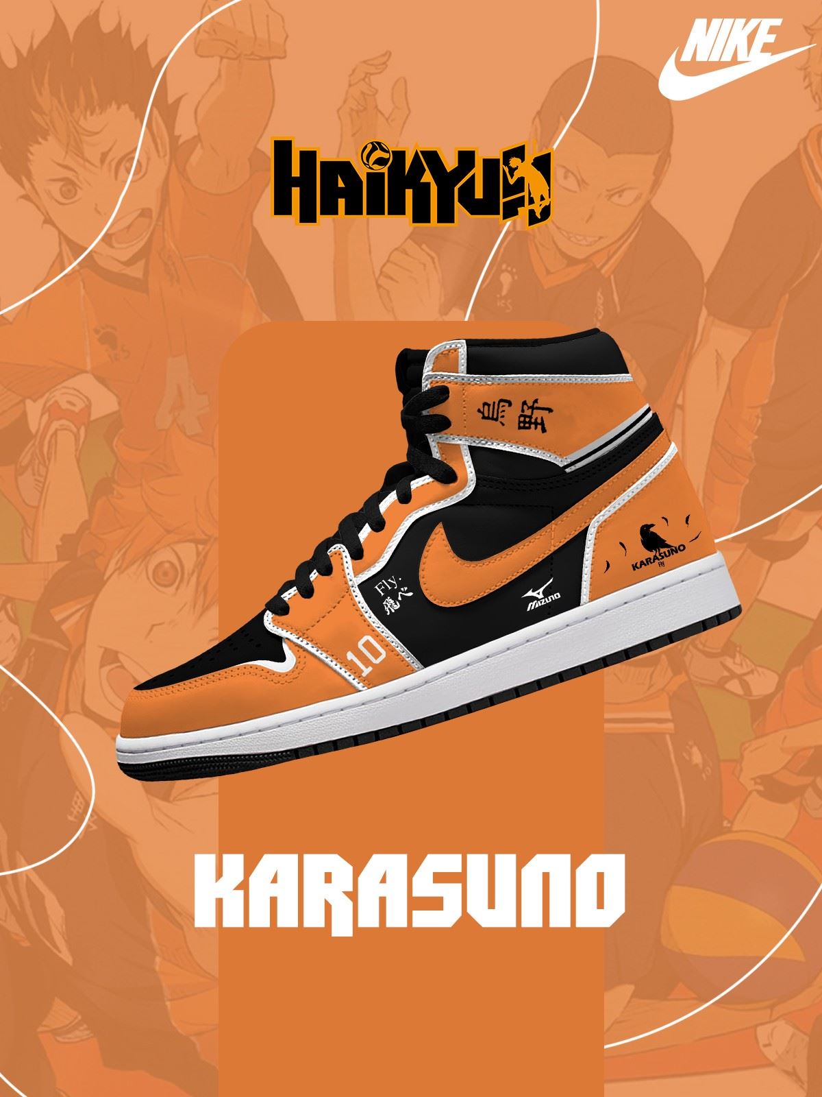 Karasuno High V.1 Custom High-Top-Sneaker