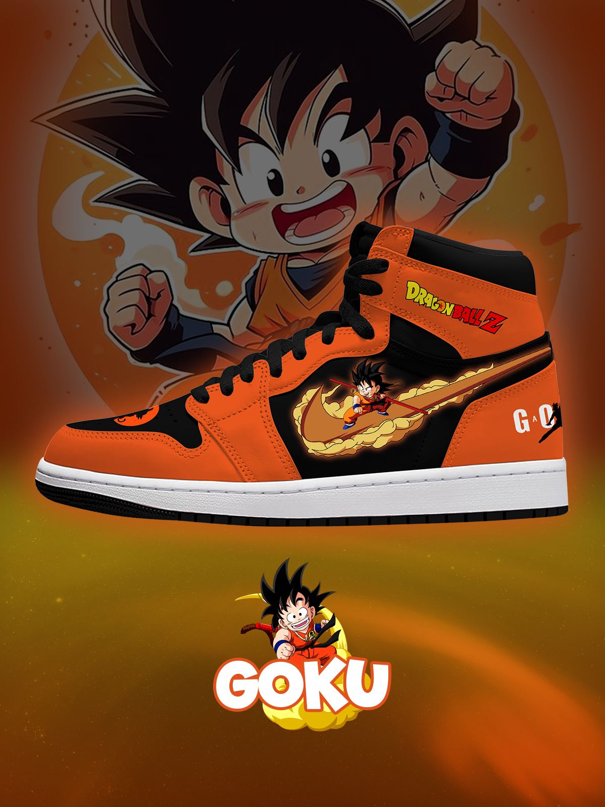 Son Goku V.4 Custom High-Top Sneakers