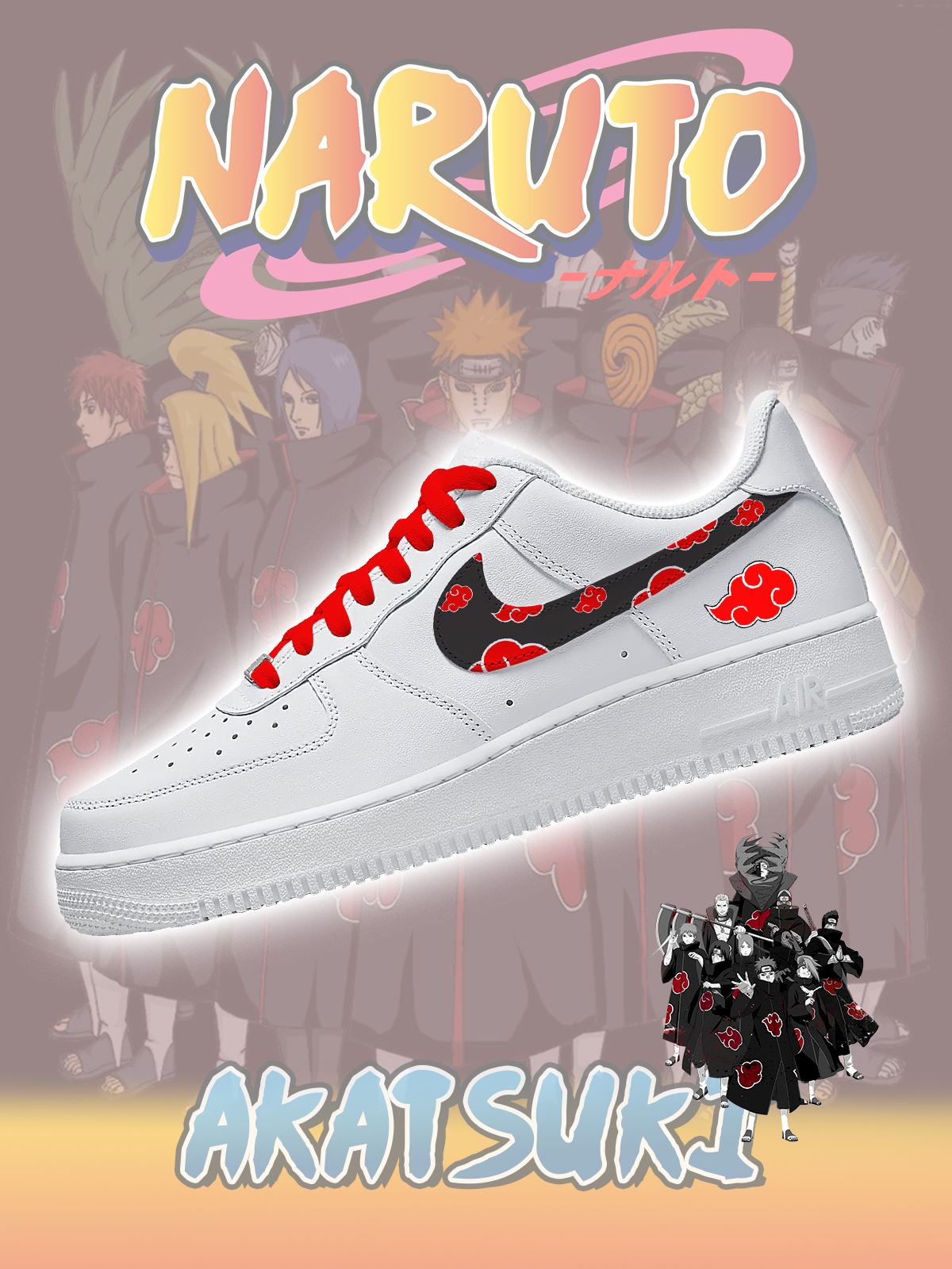Akatsuki Custom Sneakers