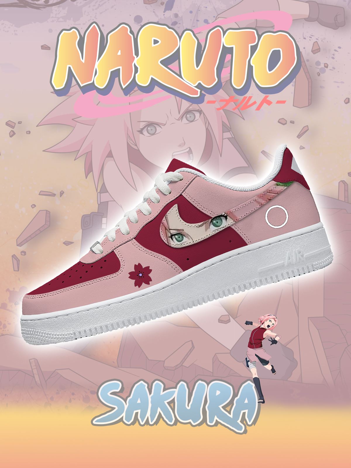Sakura Haruno Custom Sneakers