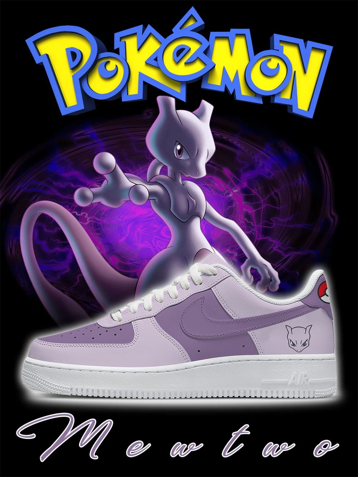 Nr. 0150 Mewtwo Style 1 Custom Sneakers