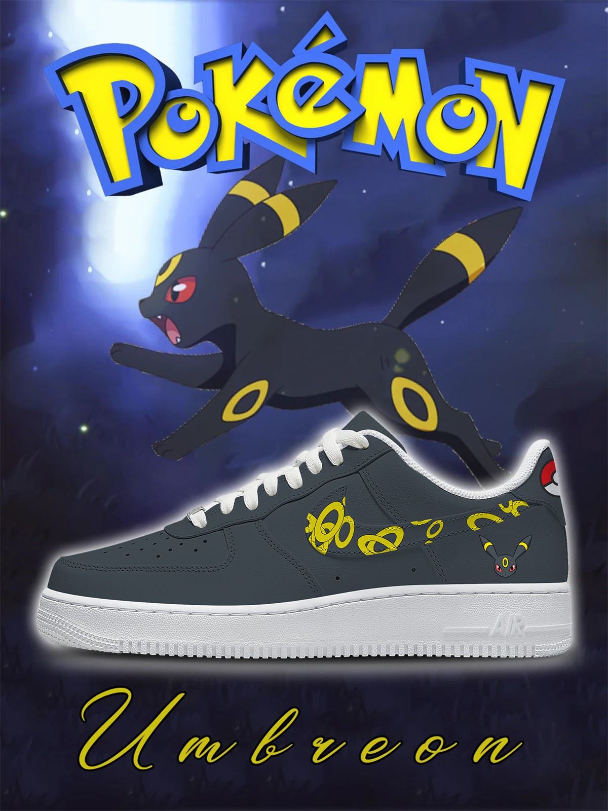 Nr. 0197 Umbreon Style 2 Custom Sneakers