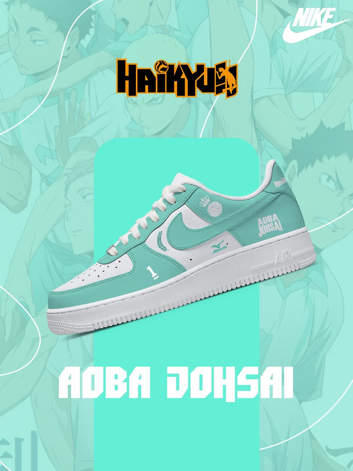 Aoba Johsai High Custom Sneakers