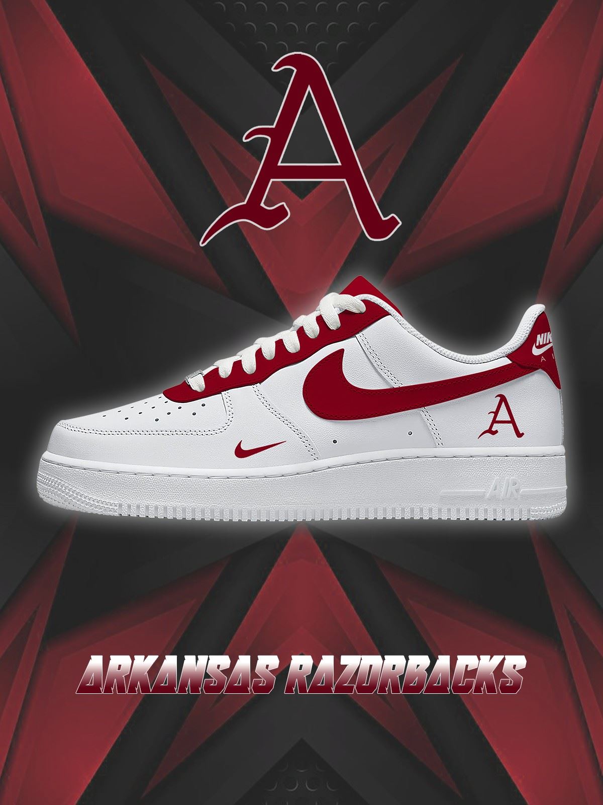 Arkansas College Custom Air-Style Sneakers