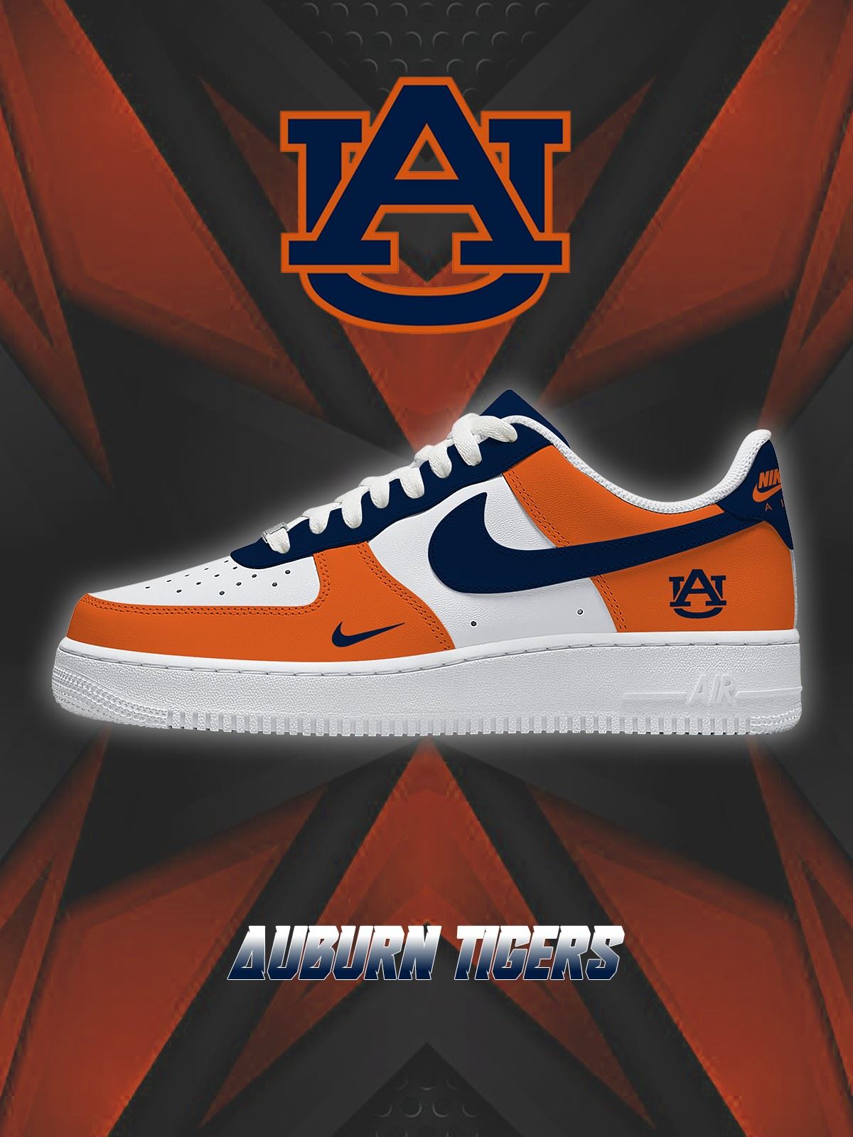 Auburn College Custom Air-Style Sneakers