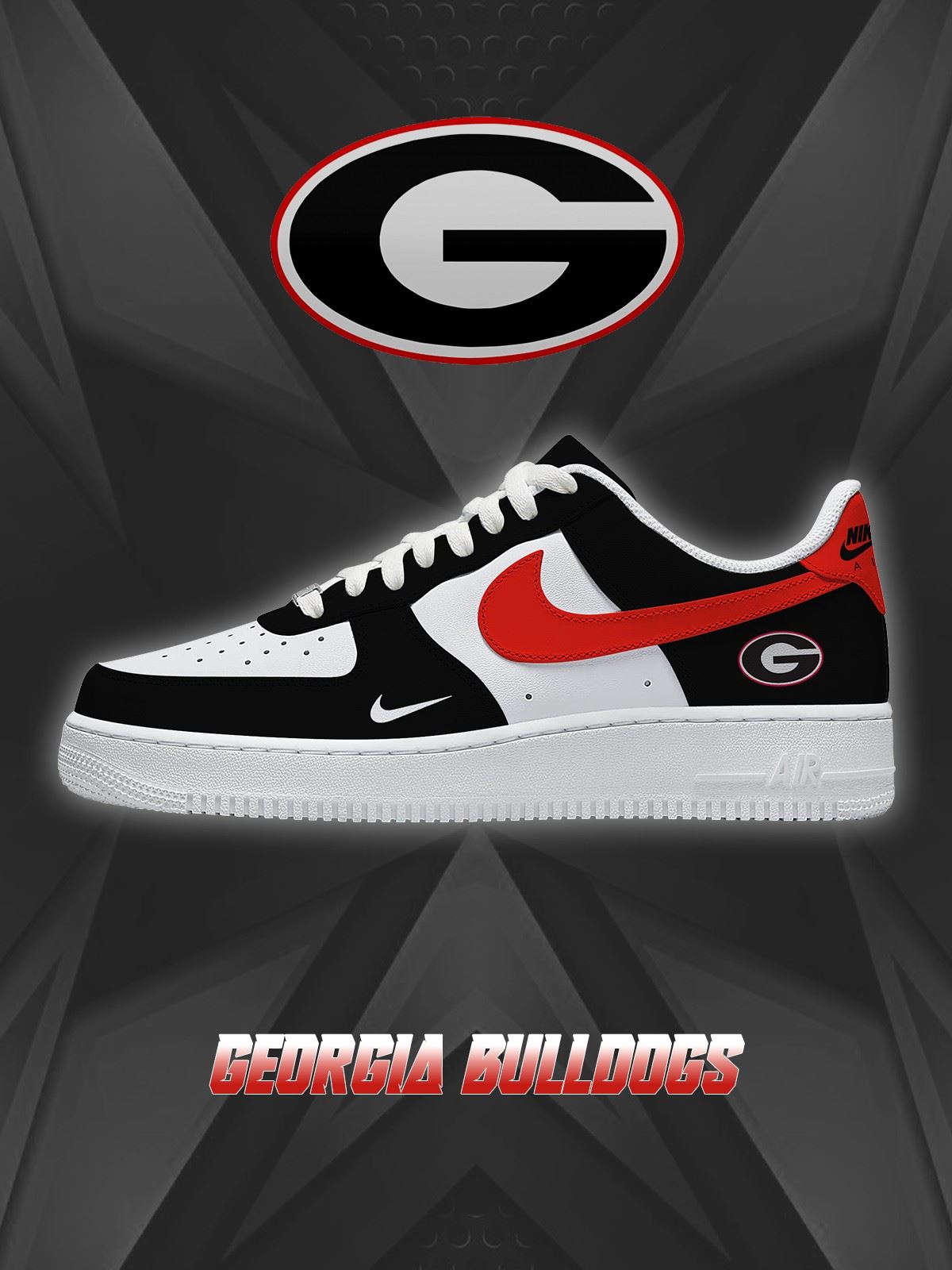 Georgia College Custom Air-Style Sneakers