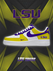 LSU College Custom Air-Style Sneakers