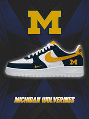 Michigan College Custom Air-Style Sneakers