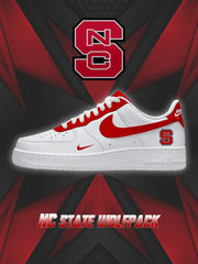 NC State College Custom Air-Style Sneakers