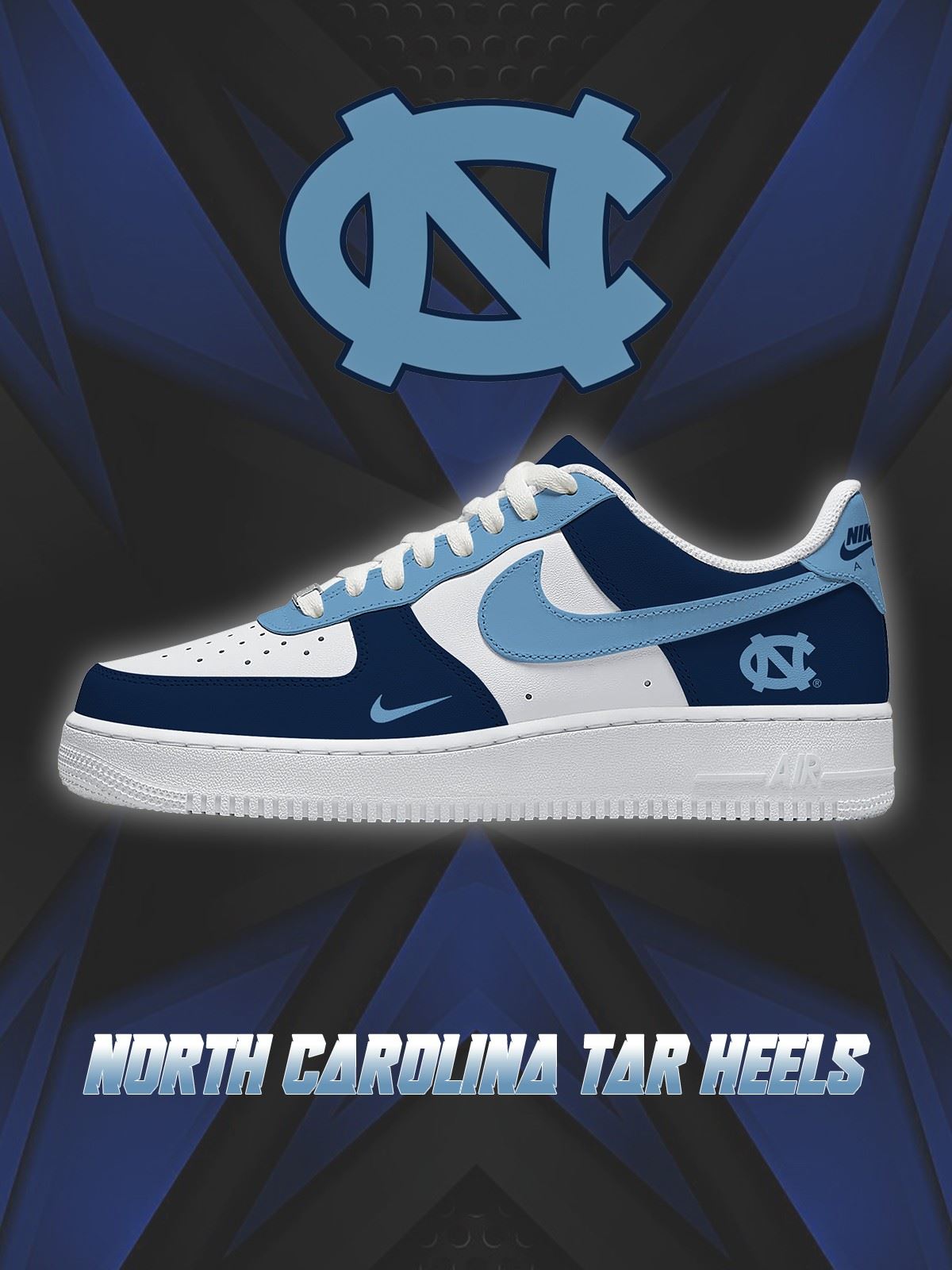 North Carolina College Custom Air-Style Sneakers