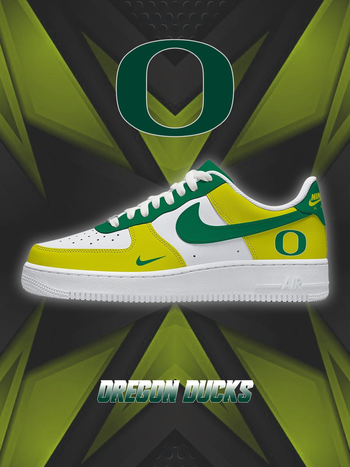 Oregon College Custom Air-Style Sneakers
