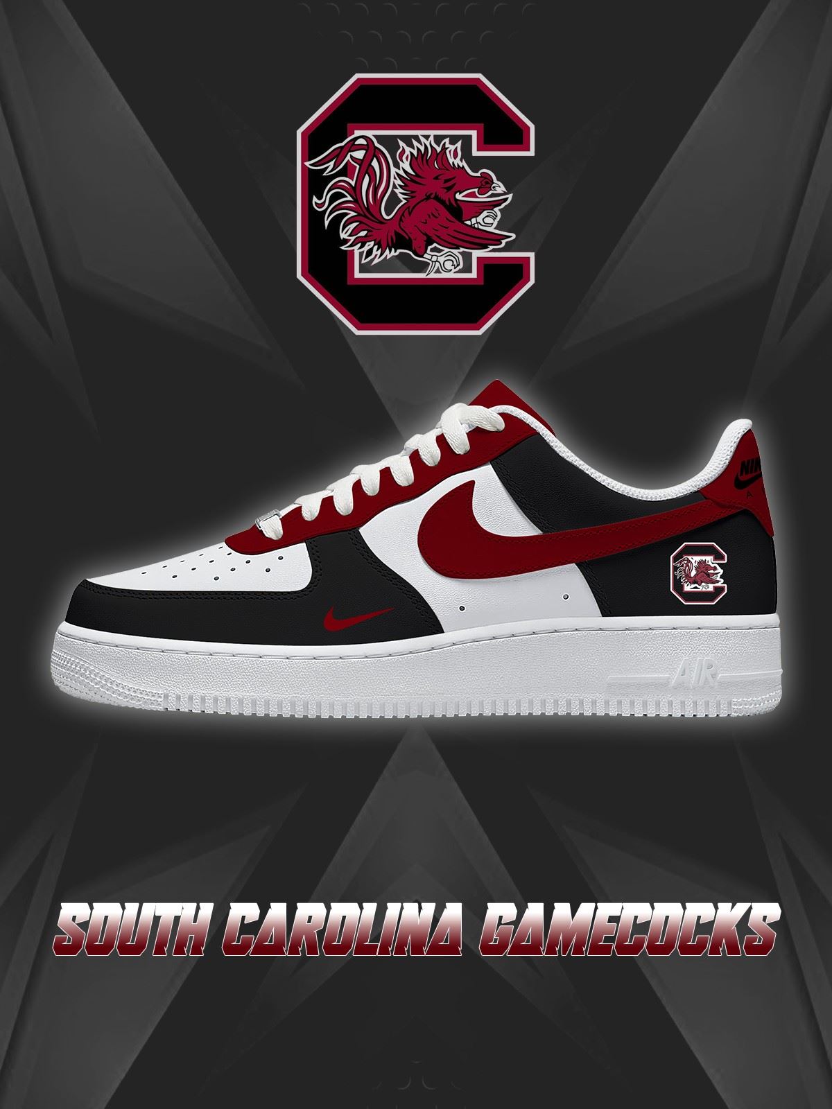 South Carolina College Custom Air-Style Sneakers