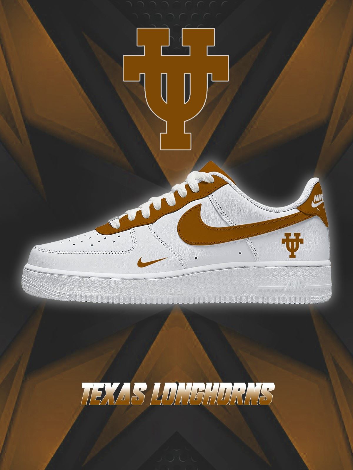 Texas College Custom Air-Style Sneakers