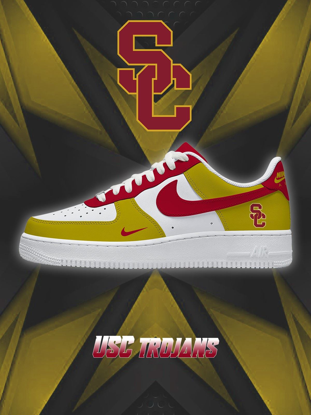 USC College Custom Air-Style Sneakers