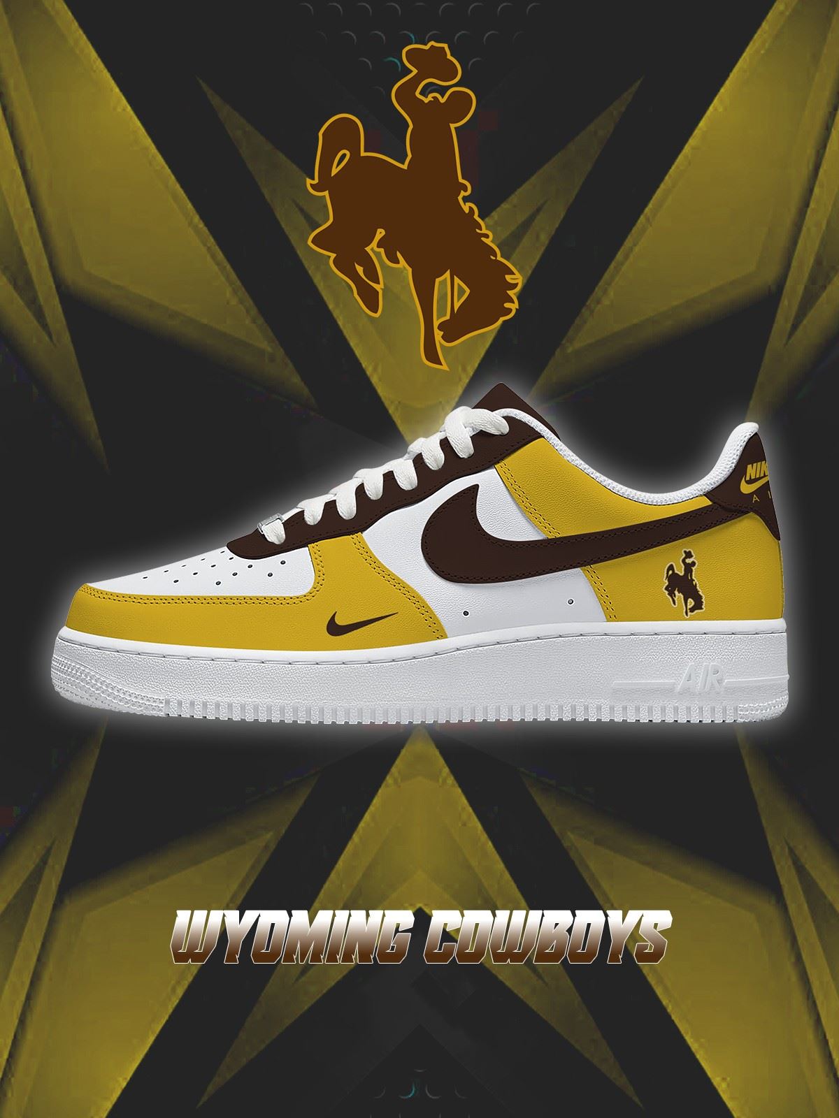Wyoming College Custom Air-Style Sneakers