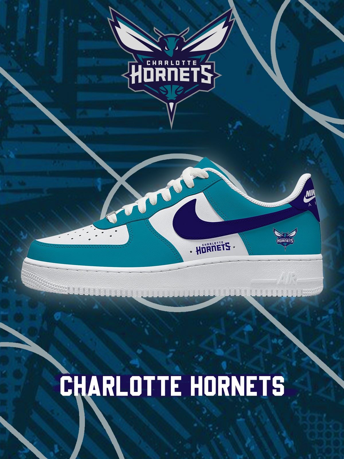 Charlotte Basketball Custom Air-Style Sneakers