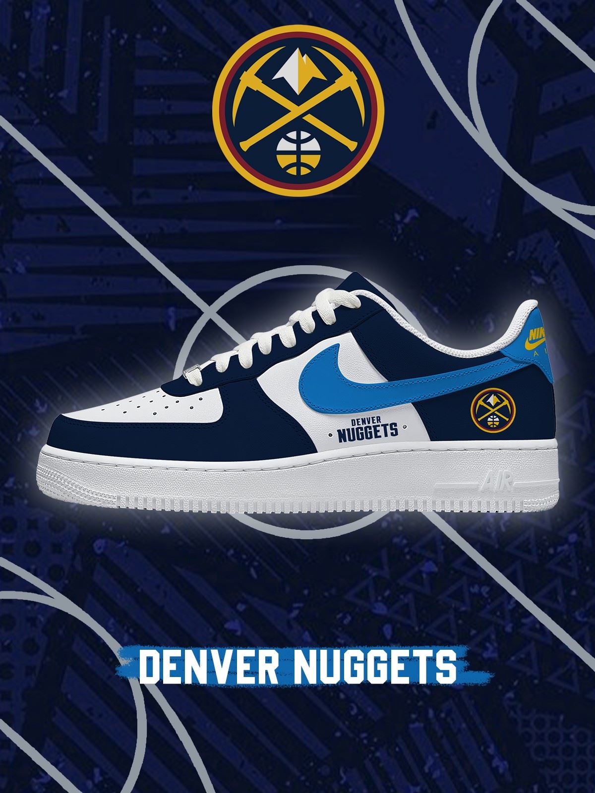 Denver Basketball Custom Air-Style Sneakers