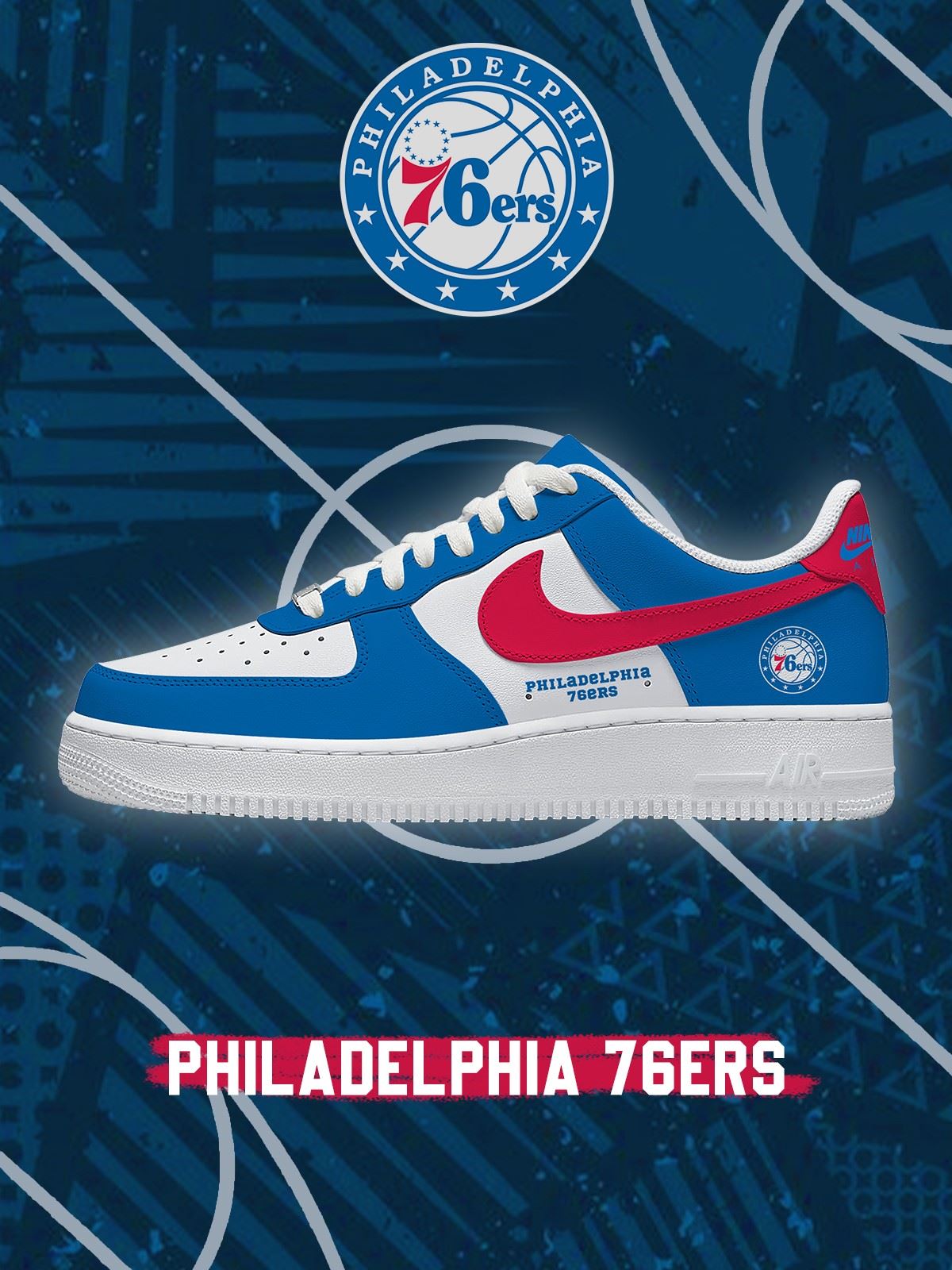 Philadelphia Basketball Custom Air-Style Sneakers