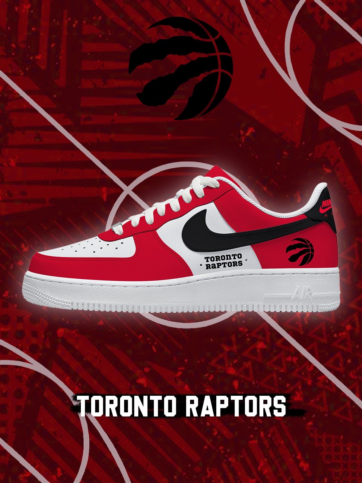 Toronto Basketball Custom Air-Style Sneakers