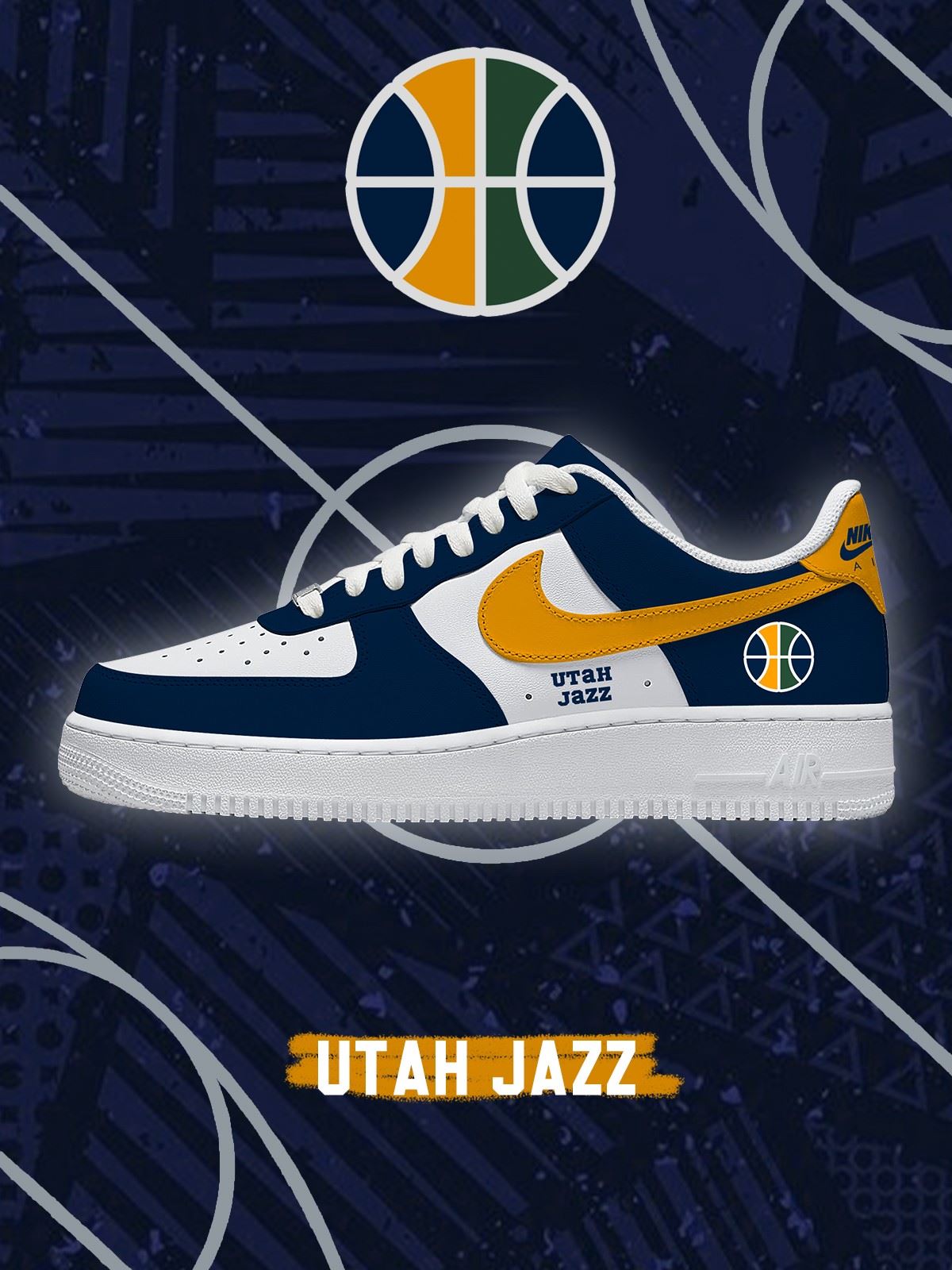 Utah Basketball Custom Air-Style Sneakers