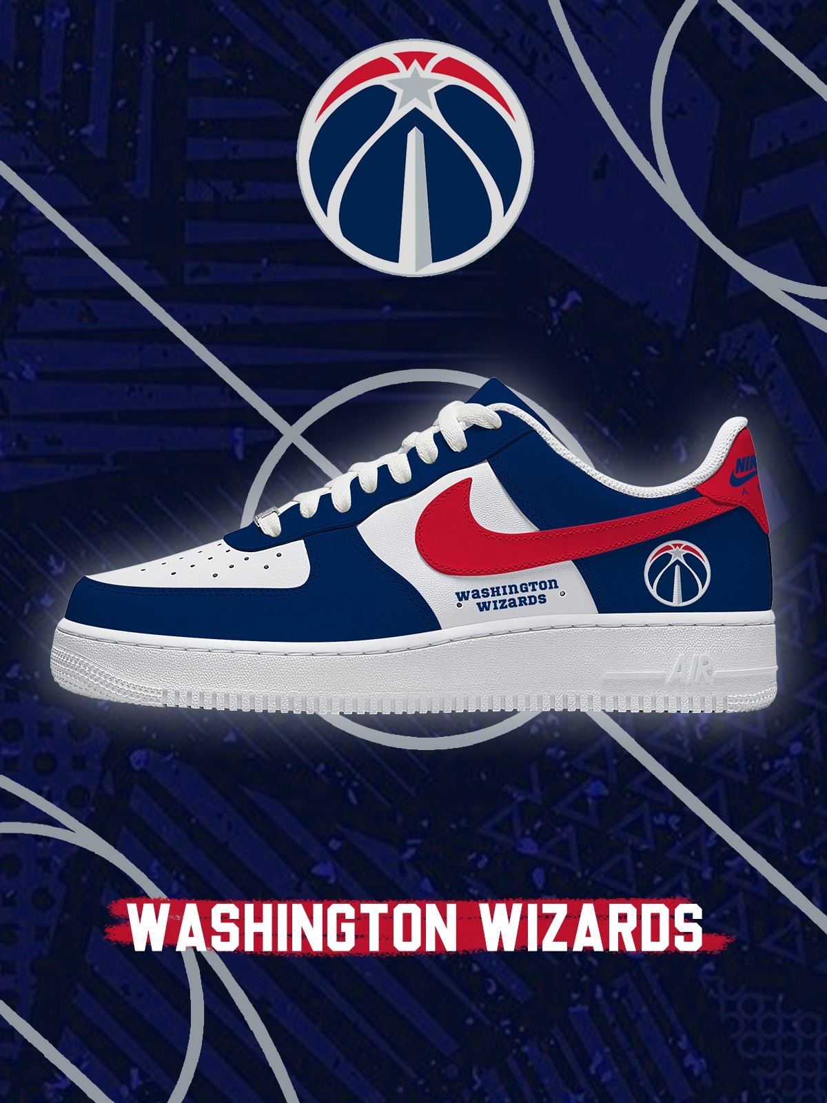 Washington Basketball Custom Air-Style Sneakers