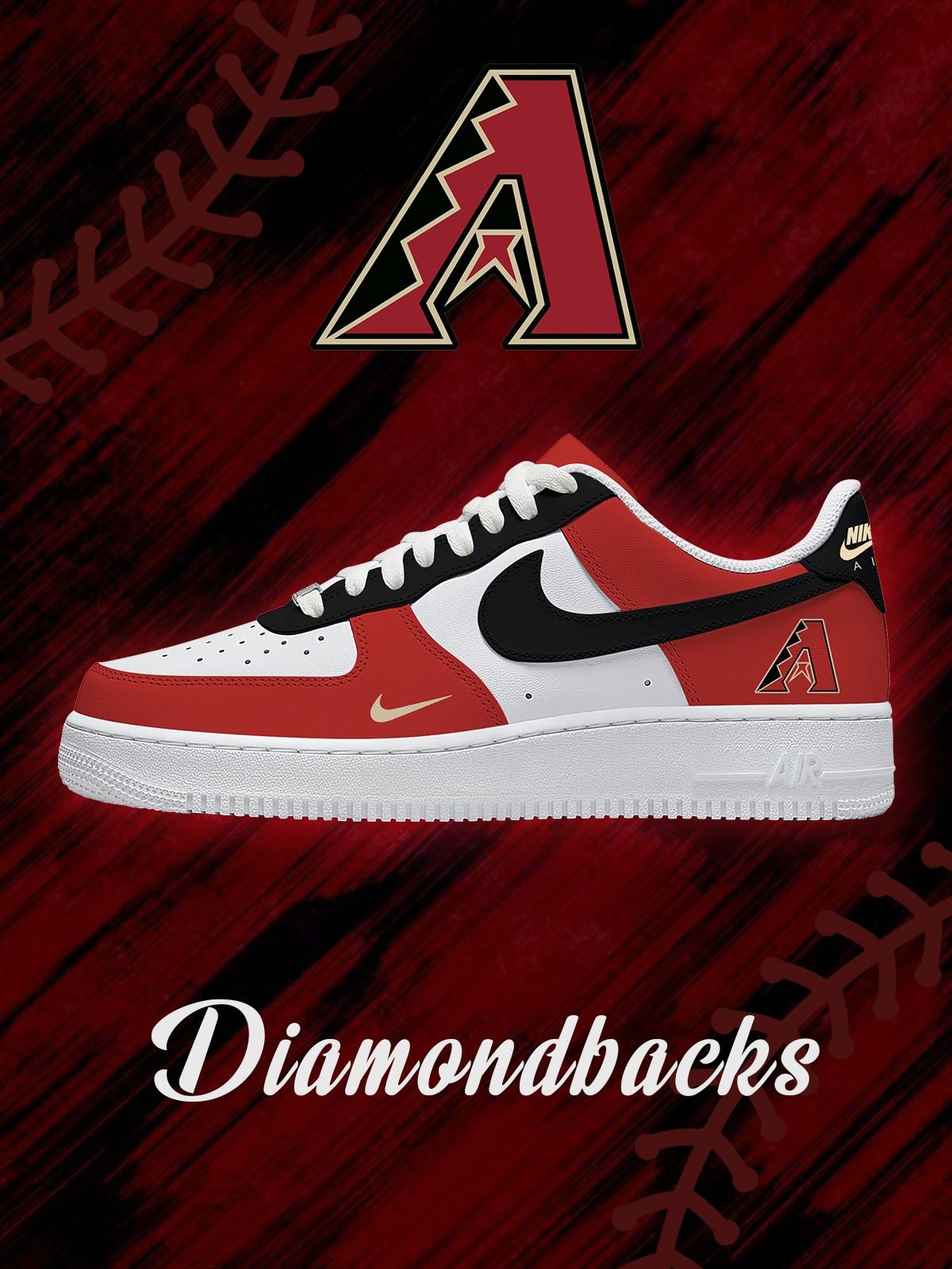 Arizona Baseball Custom Air-Style Sneakers