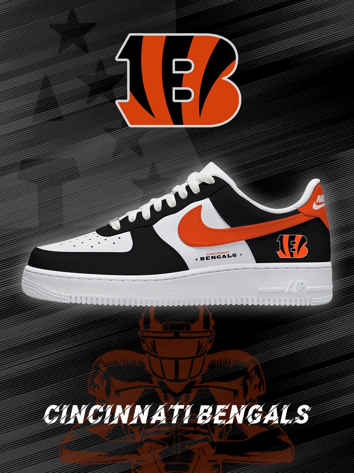 Cincinnati Football Custom Air-Style Sneakers