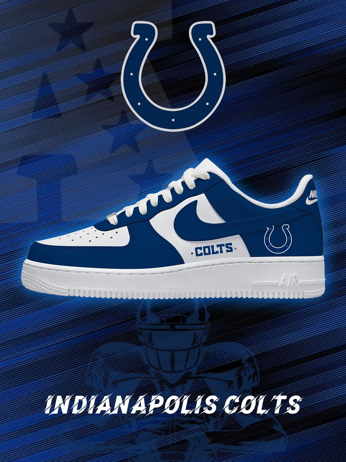 Indianapolis Football Custom Air-Style Sneakers
