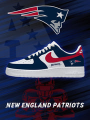 New England Football Custom Air-Style Sneakers