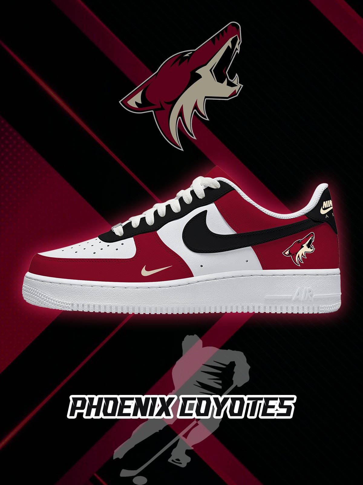 Arizona Hockey V.1 Custom Air-Style Sneakers