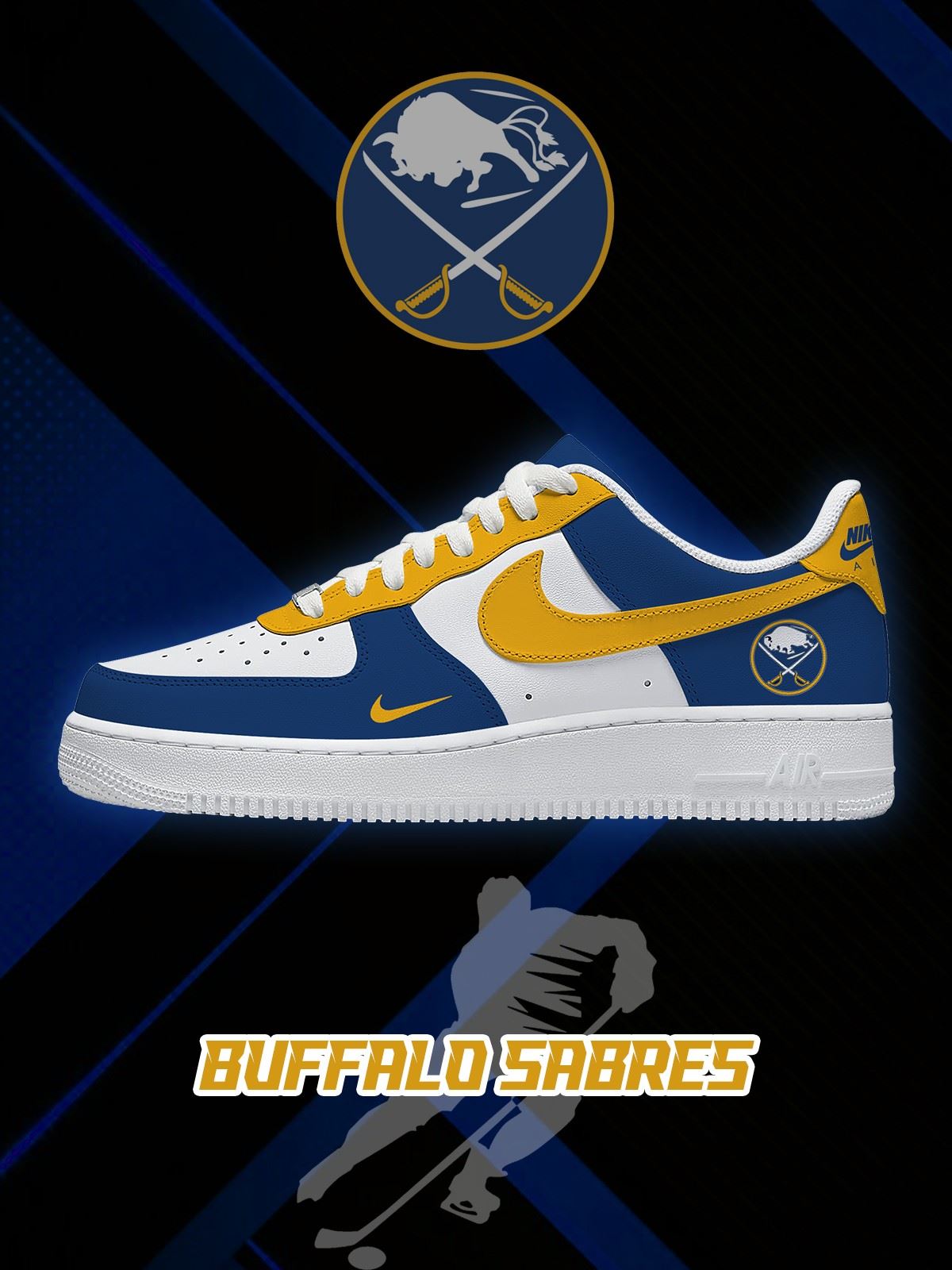 Buffalo Hockey V.1 Custom Air-Style Sneakers