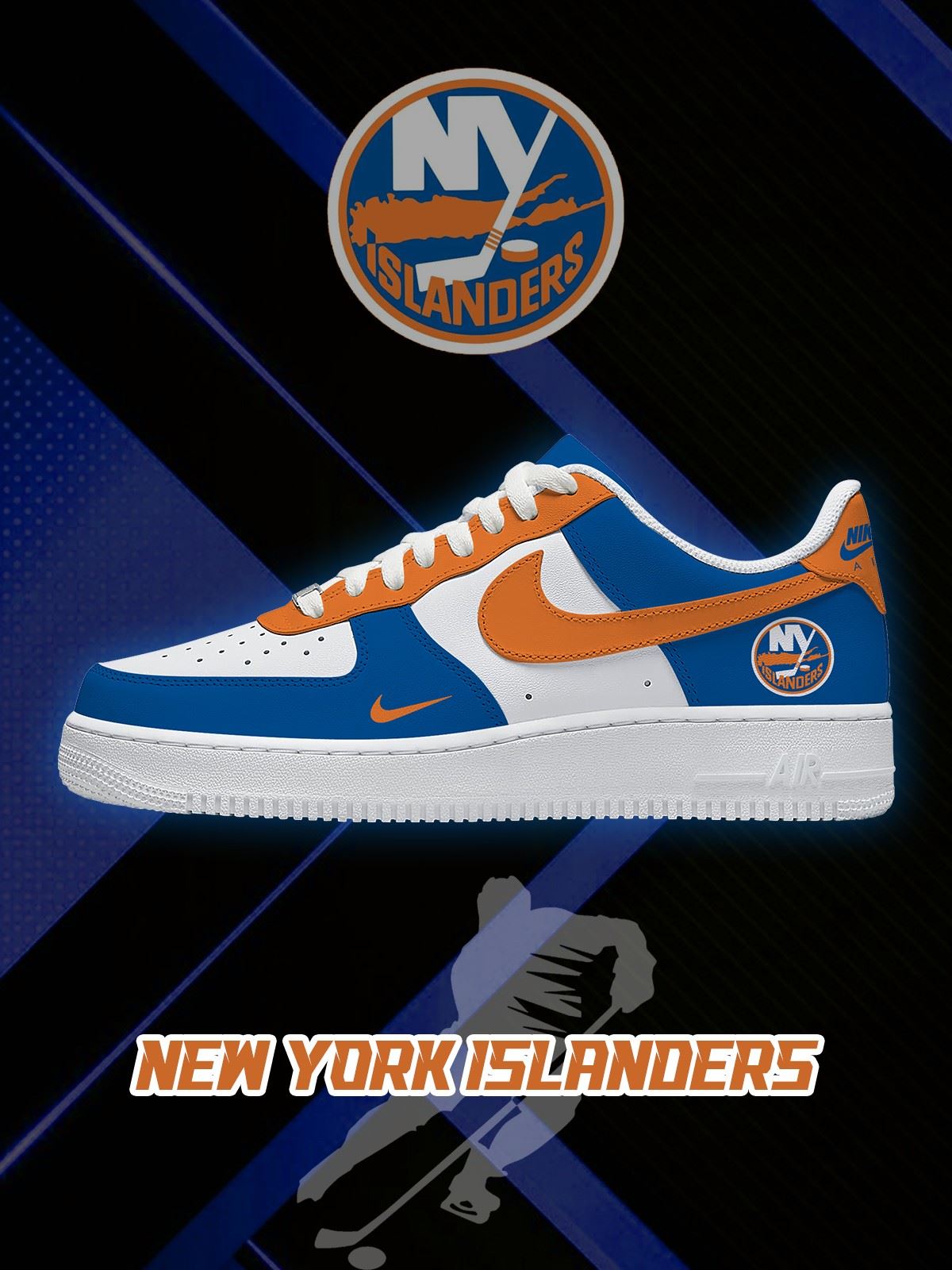 New York Hockey V.1 Custom Air-Style Sneakers