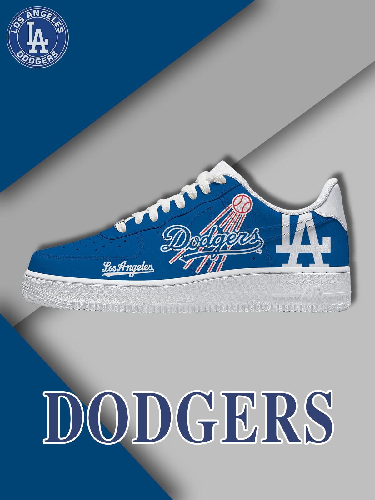 Los Angeles Baseball V.3 Custom Air-Style Sneakers