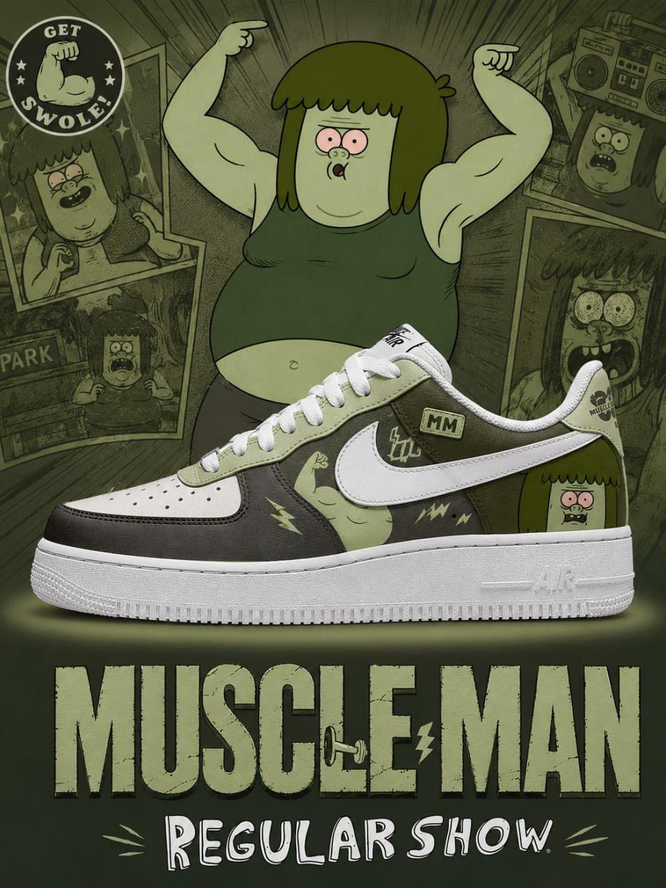 Muscle Man V.1 Custom Air-Style Sneakers