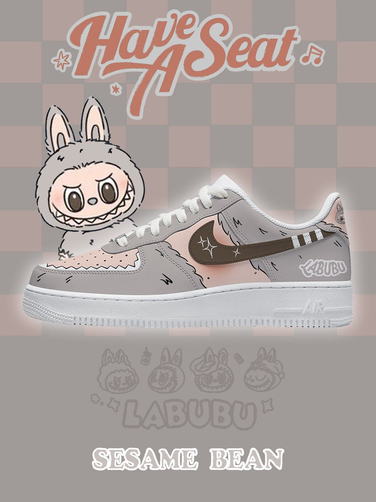 Sesame Bean V.2 Custom Sneakers