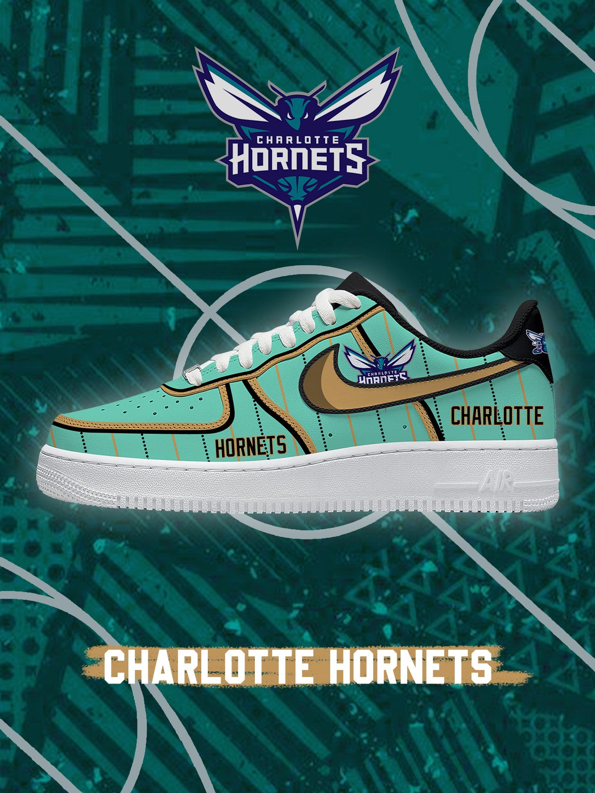Charlotte Basketball V.2 Custom Air-Style Sneakers