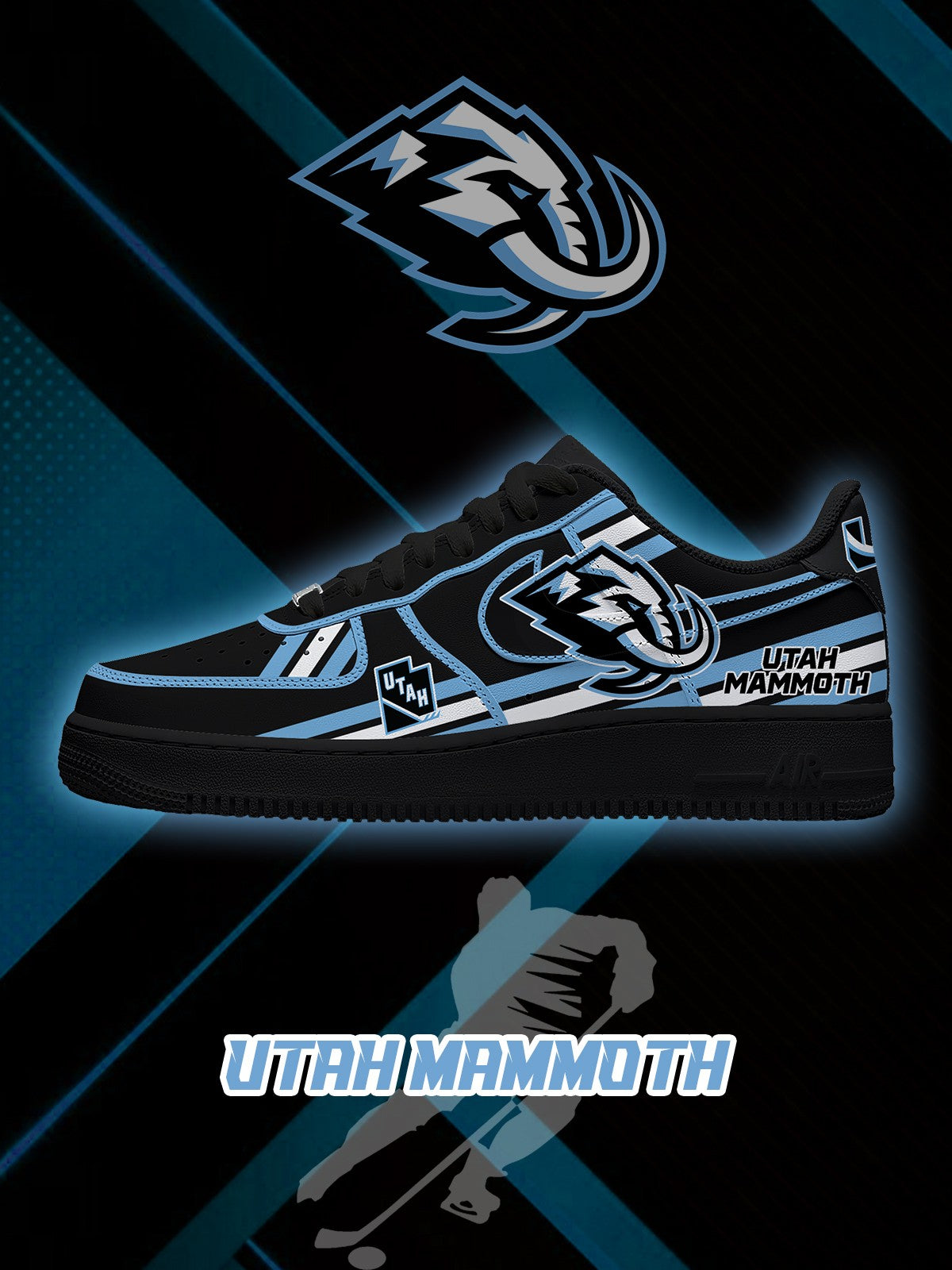 Utah Hockey V.2 Custom Air-Style Sneakers