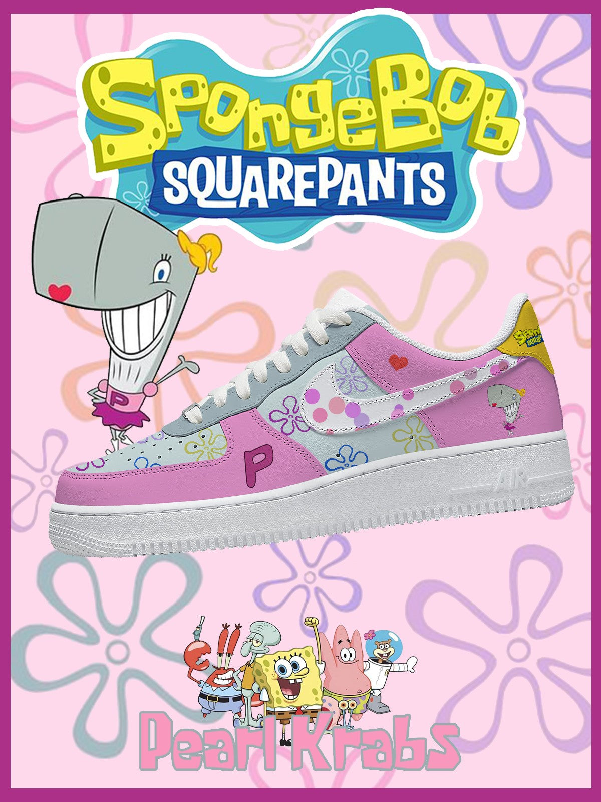 Pearl Krabs V.1 Custom Sneakers