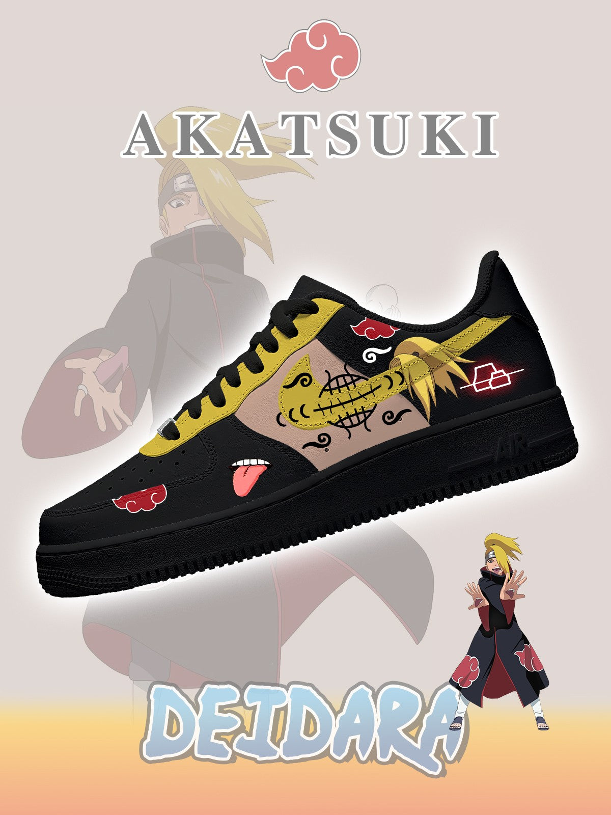 Akatsuki Deidara Nr. 3 Custom Sneakers