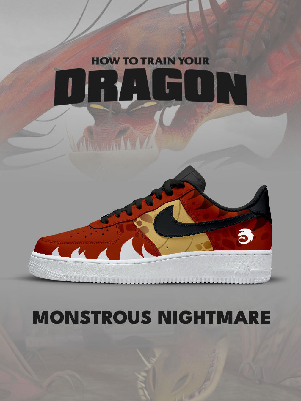 Monstrous Nightmare V.1 Custom Air-Style Sneakers
