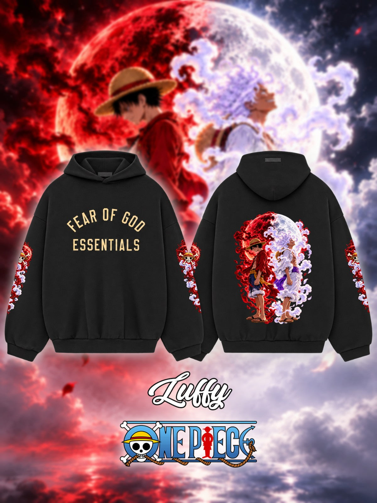 Luffy V.7 Custom Ess. Hoodie
